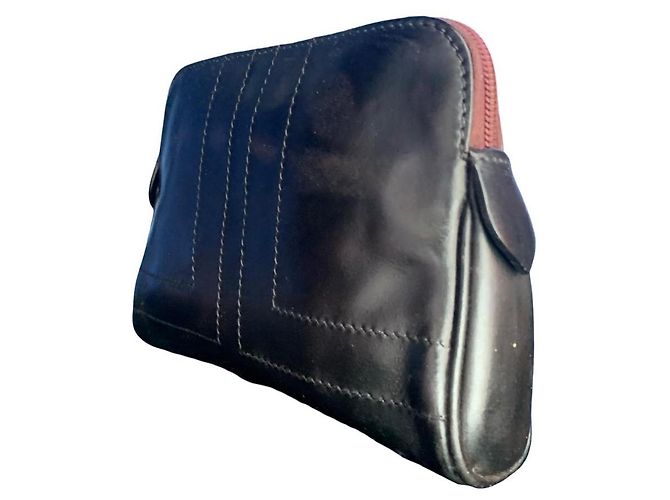 LANVIN, vintage leather clutch Black - view 7