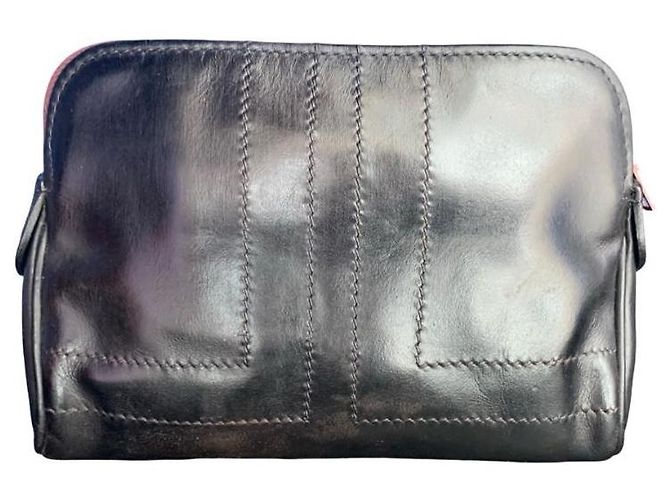 LANVIN, vintage leather clutch Black - view 8