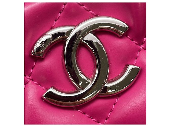 Borsa a Spalla Chanel Coco Rain Mark Chain Rosa - vista 13