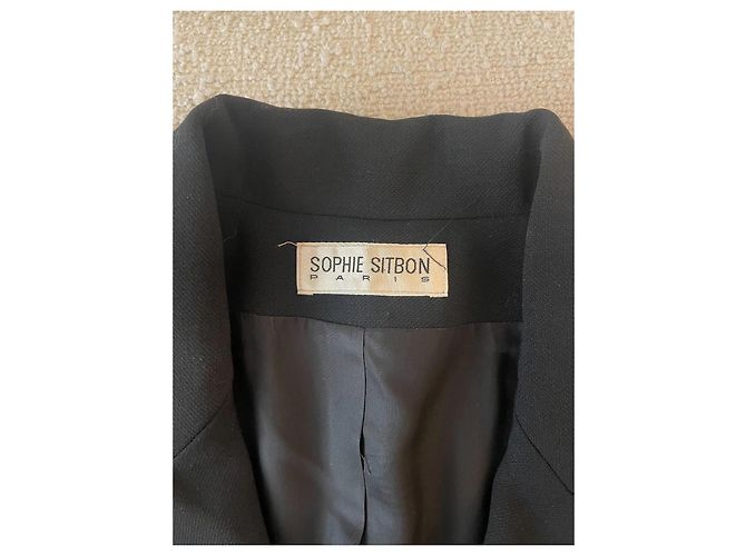 Autre Marque Sophie Sitbon, Modelo de Traje Ajustado Negro - vista 3