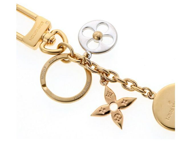 Portachiavi Nanogram Louis Vuitton D'oro - vista 2