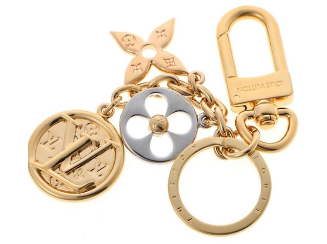 Portachiavi Nanogram Louis Vuitton D'oro - vista 3