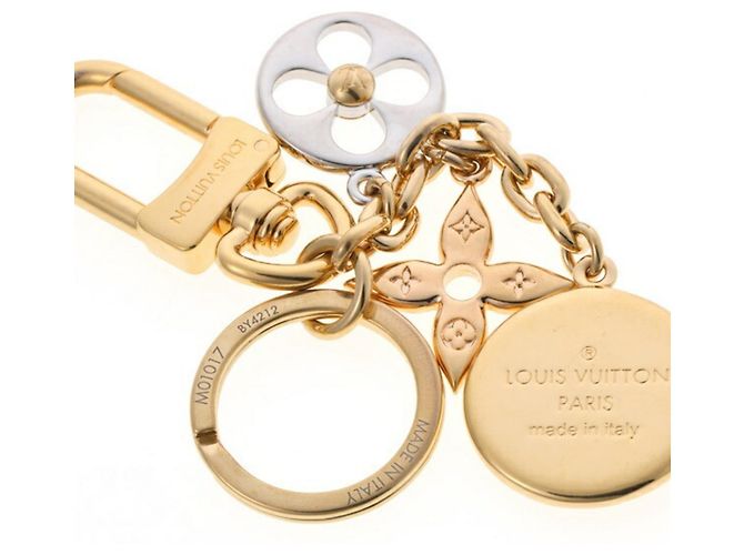 Portachiavi Nanogram Louis Vuitton D'oro - vista 4
