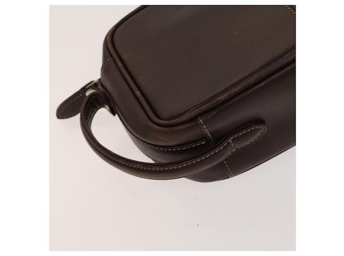 BURBERRY Clutch Bag Leather 2Set Brown Auth ti3373 - vista 15