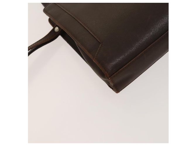 BURBERRY Clutch Bag Leather 2Set Brown Auth ti3373 - vista 7