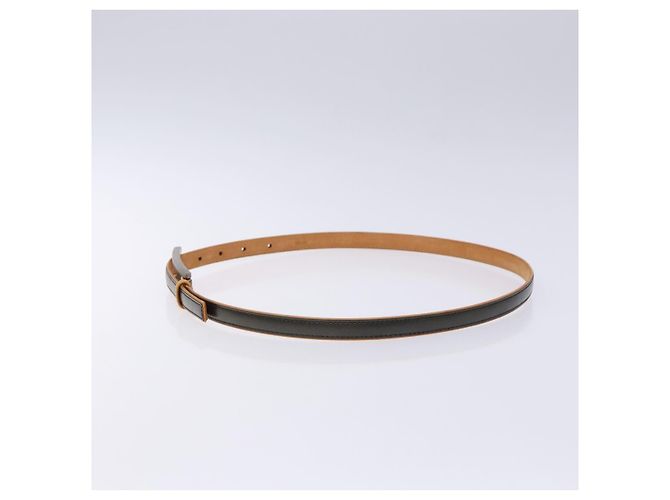 Schwarzer Leder Gürtel LOUIS VUITTON LV Auth 133503 - Ansicht 3