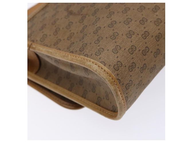 Gucci Borsa a spalla Micro GG Supreme in PVC Beige Oro Auth BA4331 D'oro - vista 16