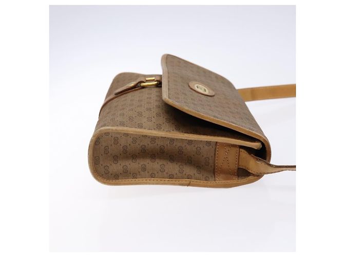 Gucci Borsa a spalla Micro GG Supreme in PVC Beige Oro Auth BA4331 D'oro - vista 3