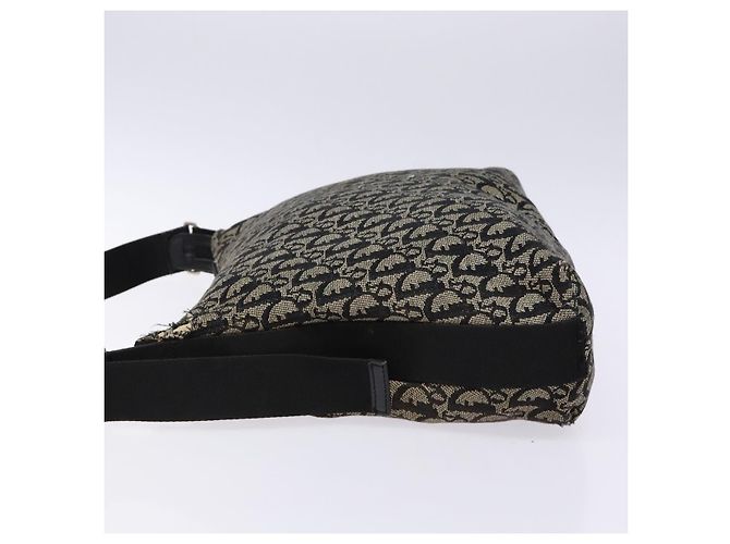 Borsa a spalla in tela Trotter Christian Dior blu navy argento Auth bs27283 - vista 4