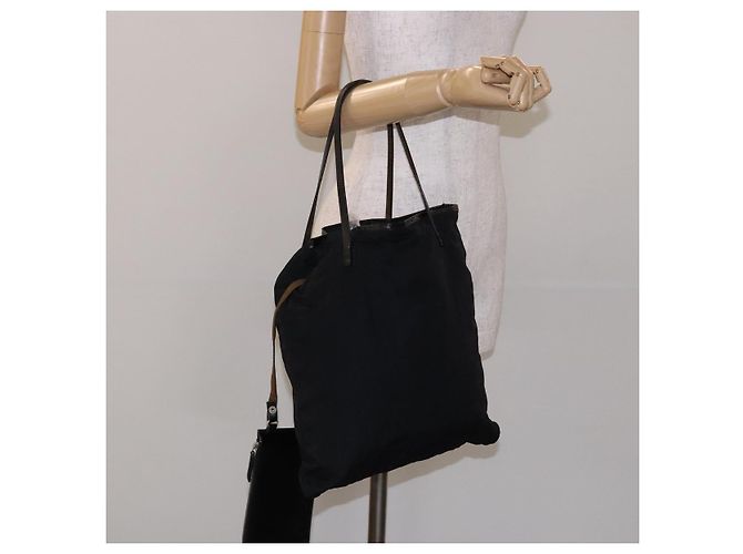 FENDI Zucca Canvas Tote Bag Schwarz Auth am8881 - Ansicht 22
