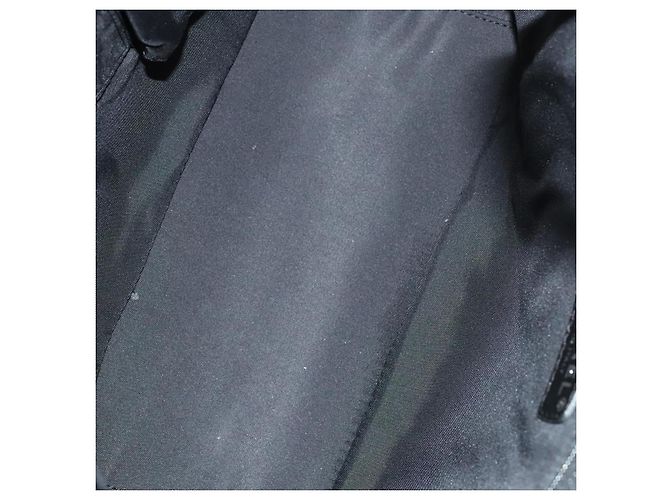 CHANEL Paris Biarritz Tote Bag Beschichtete Leinwand Schwarz Silber CC Auth 129603 - Ansicht 11