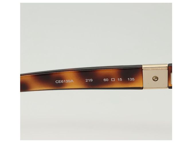 Chloé Gafas de sol Chloe de plástico marrón Auth BA4546 Castaño - vista 10