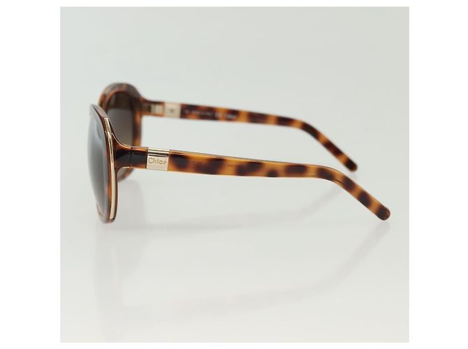 Chloé Gafas de sol Chloe de plástico marrón Auth BA4546 Castaño - vista 7