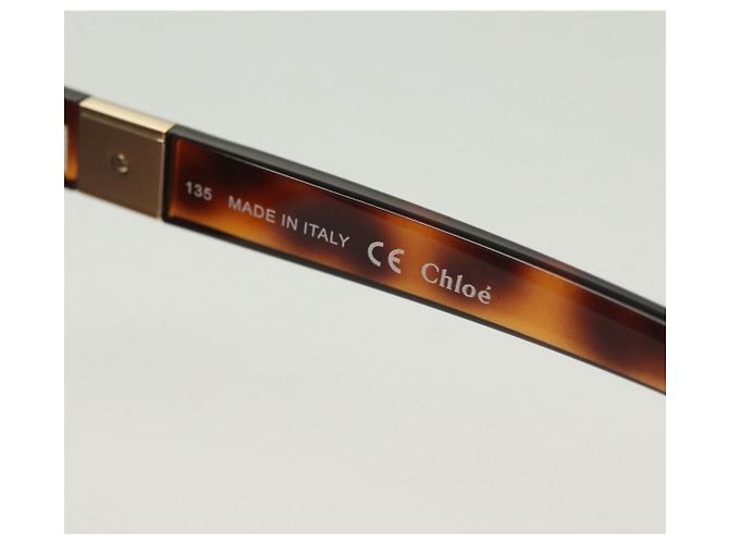 Chloé Gafas de sol Chloe de plástico marrón Auth BA4546 Castaño - vista 9