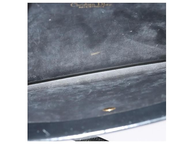 Borsa a Spalla Christian Dior in Pelle Nera e Oro Auth BA4359 Nero D'oro - vista 11