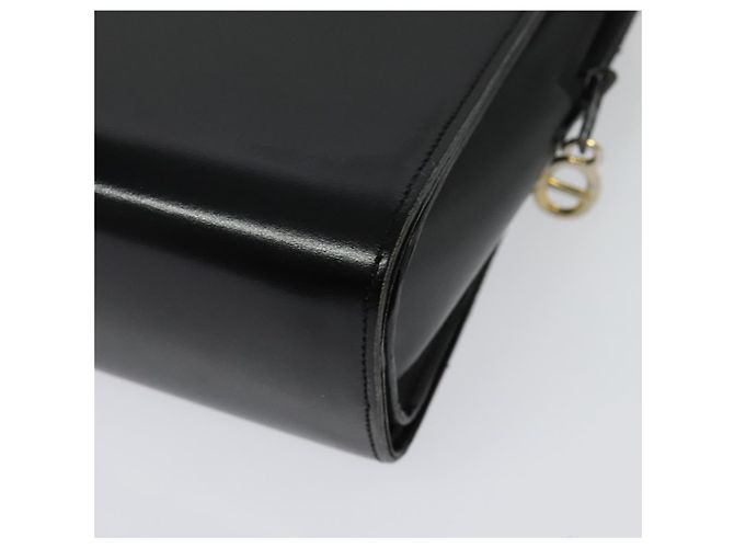 Borsa a Spalla Christian Dior in Pelle Nera e Oro Auth BA4359 Nero D'oro - vista 17