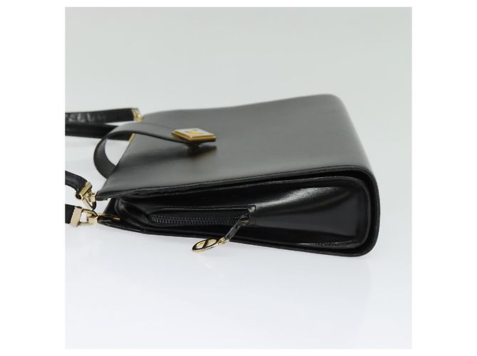 Borsa a Spalla Christian Dior in Pelle Nera e Oro Auth BA4359 Nero D'oro - vista 3