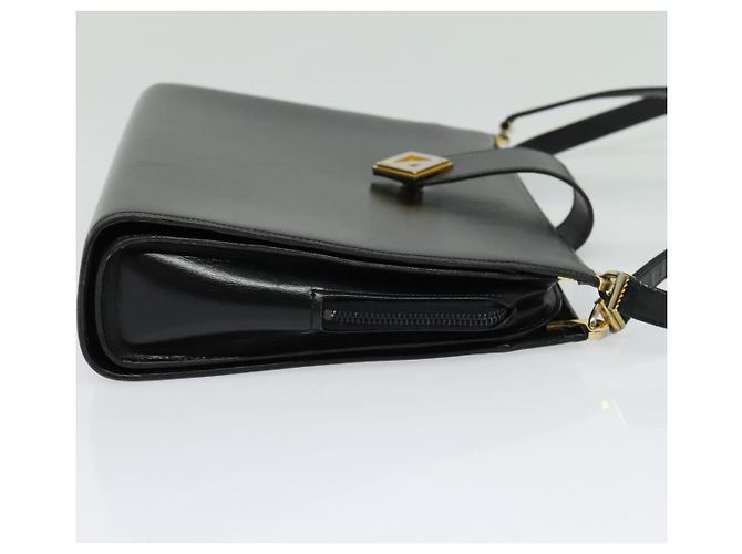 Borsa a Spalla Christian Dior in Pelle Nera e Oro Auth BA4359 Nero D'oro - vista 4