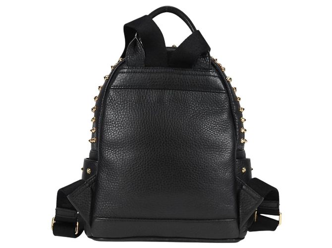 MCM Vicetos Studs Rucksack Leder Schwarz Gold Auth yk19000V Golden - Ansicht 2