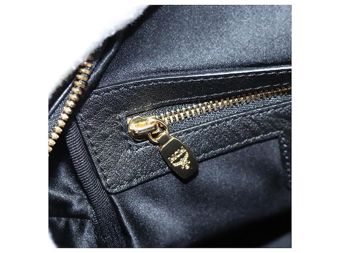 MCM Vicetos Studs Rucksack Leder Schwarz Gold Auth yk19000V Golden - Ansicht 25