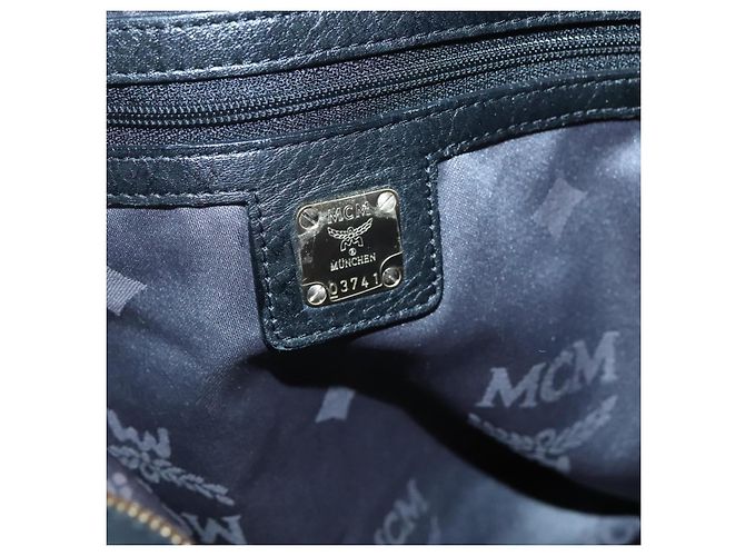 Borsa a Spalla in Pelle MCM Vicetos Logogram 2way Nera Auth 133981 Nero - vista 17