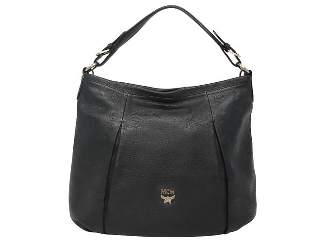 Borsa a Spalla in Pelle MCM Vicetos Logogram 2way Nera Auth 133981 Nero - vista 2