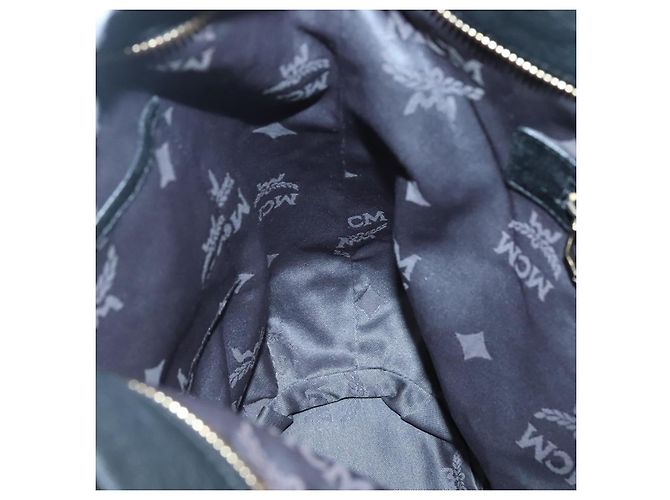 Borsa a Spalla in Pelle MCM Vicetos Logogram 2way Nera Auth 133981 Nero - vista 20