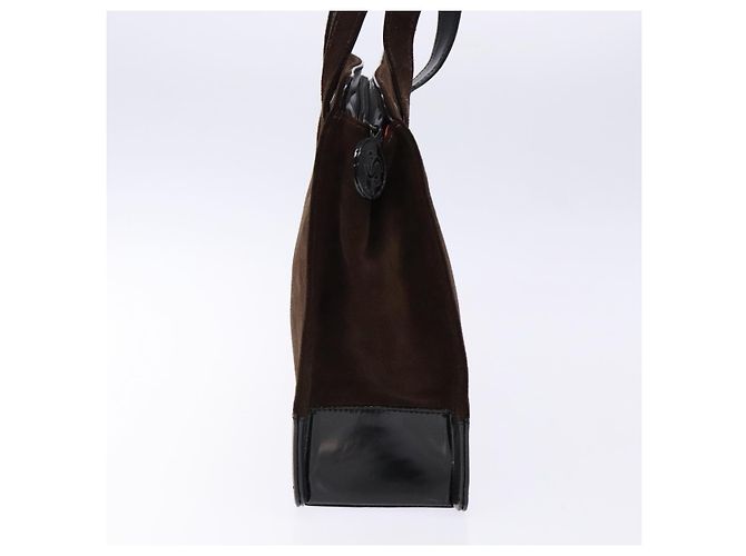 Borsa Tote CHANEL Camoscio Marrone CC Auth bs28665 - vista 5