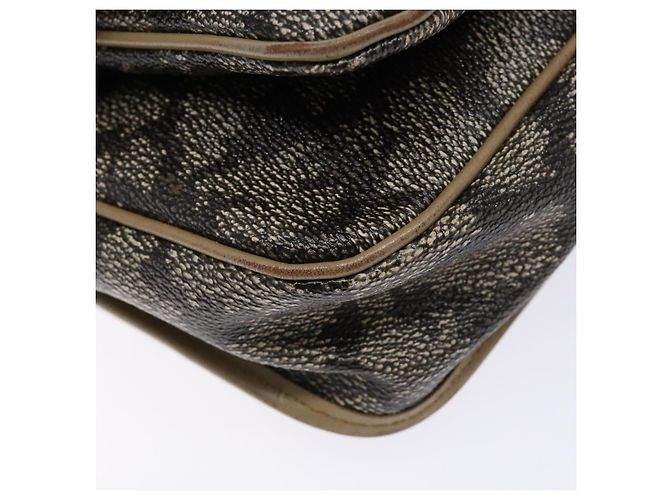 Saint Laurent Borsa a Spalla in PVC Pelle Beige Grigio Auth bs28744 Marrone - vista 11