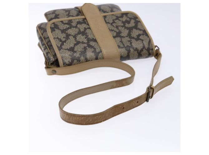 Saint Laurent Borsa a Spalla in PVC Pelle Beige Grigio Auth bs28744 Marrone - vista 7
