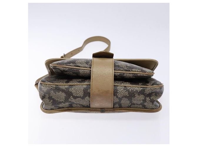 Saint Laurent Borsa a Spalla in PVC Pelle Beige Grigio Auth bs28744 Marrone - vista 9