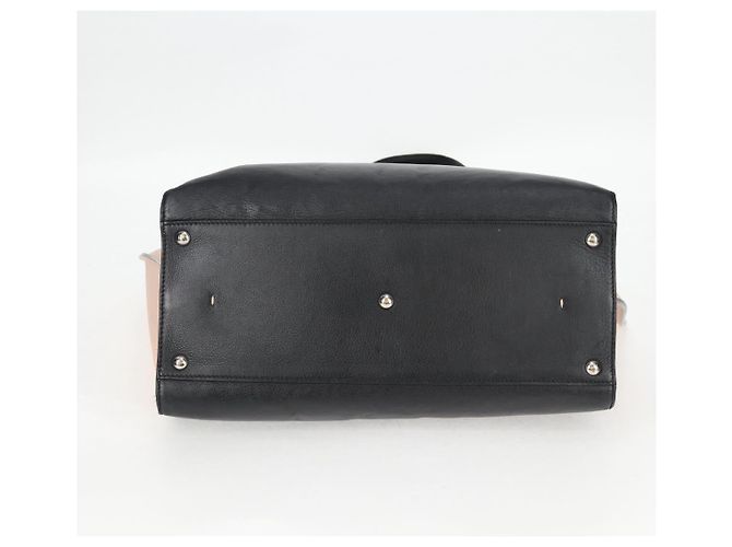 Borsa Toilojour in pelle nera e argento FENDI Auth bs28474 Nero - vista 13