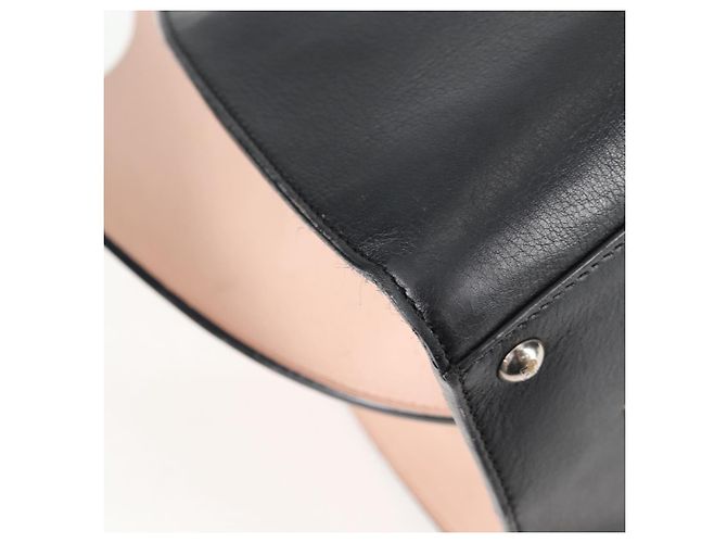 Borsa Toilojour in pelle nera e argento FENDI Auth bs28474 Nero - vista 16