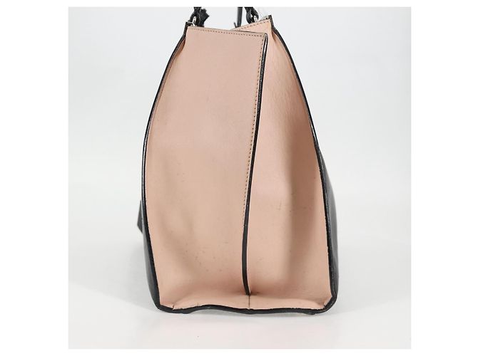 Borsa Toilojour in pelle nera e argento FENDI Auth bs28474 Nero - vista 4