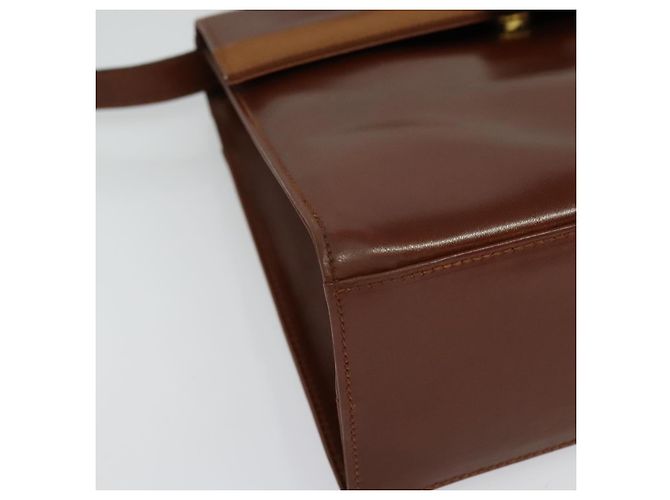 Borsa a mano in pelle Salvatore Ferragamo Vala 2 in 1 Marrone Oro Auth bs28714 D'oro - vista 12