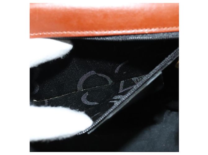 Borsa a mano in pelle Salvatore Ferragamo Vala 2 in 1 Marrone Oro Auth bs28714 D'oro - vista 22
