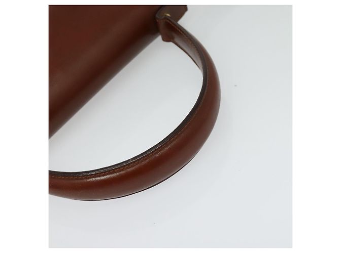 Borsa a mano in pelle Salvatore Ferragamo Vala 2 in 1 Marrone Oro Auth bs28714 D'oro - vista 7