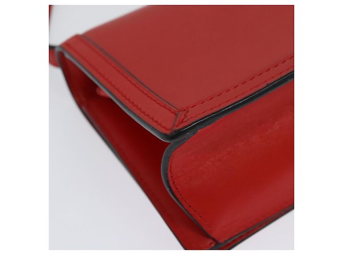 Borsa a Spalla LOEWE Barcelona in Pelle Rossa Oro Auth 138556 Rosso D'oro - vista 16