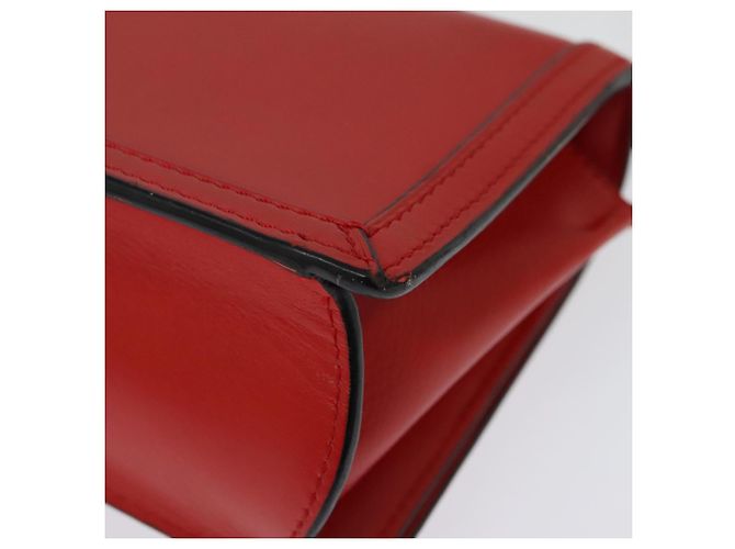 Borsa a Spalla LOEWE Barcelona in Pelle Rossa Oro Auth 138556 Rosso D'oro - vista 17