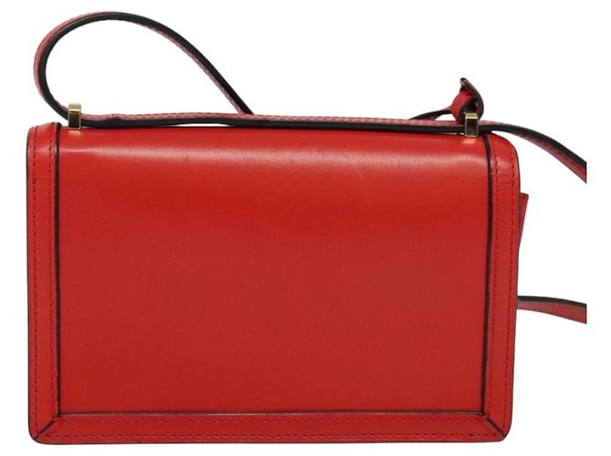 Borsa a Spalla LOEWE Barcelona in Pelle Rossa Oro Auth 138556 Rosso D'oro - vista 2