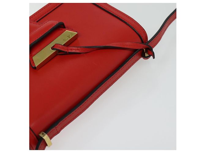 Borsa a Spalla LOEWE Barcelona in Pelle Rossa Oro Auth 138556 Rosso D'oro - vista 6