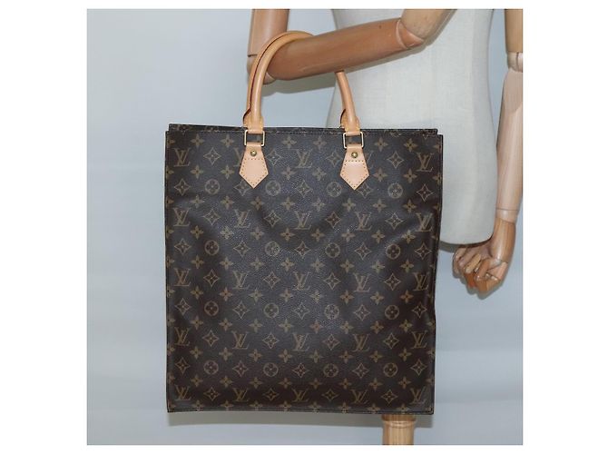 LOUIS VUITTON Borsa Sac Plat Monogram M51140 LV Auth 138723 Monogramma - vista 19