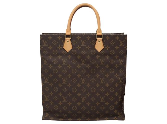 LOUIS VUITTON Borsa Sac Plat Monogram M51140 LV Auth 138723 Monogramma - vista 3