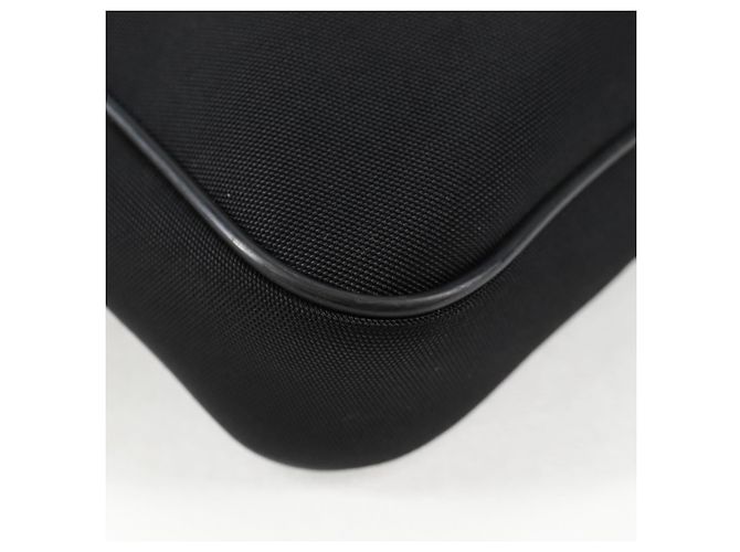 Borsa a Spalla GUCCI Nylon Nero Argento 73955 Auth bs28449 - vista 12