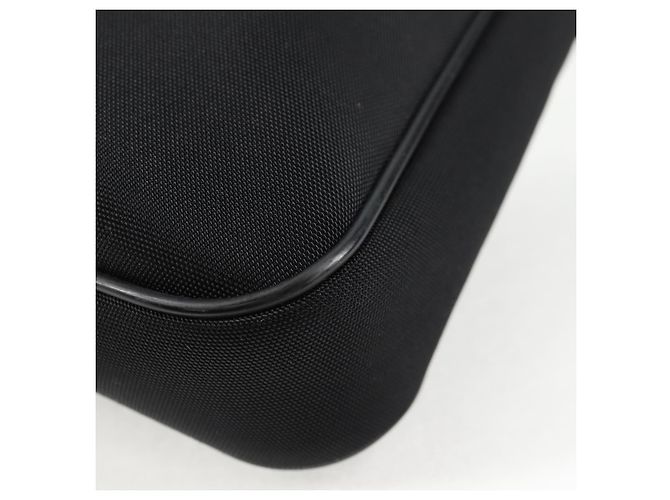 Borsa a Spalla GUCCI Nylon Nero Argento 73955 Auth bs28449 - vista 13