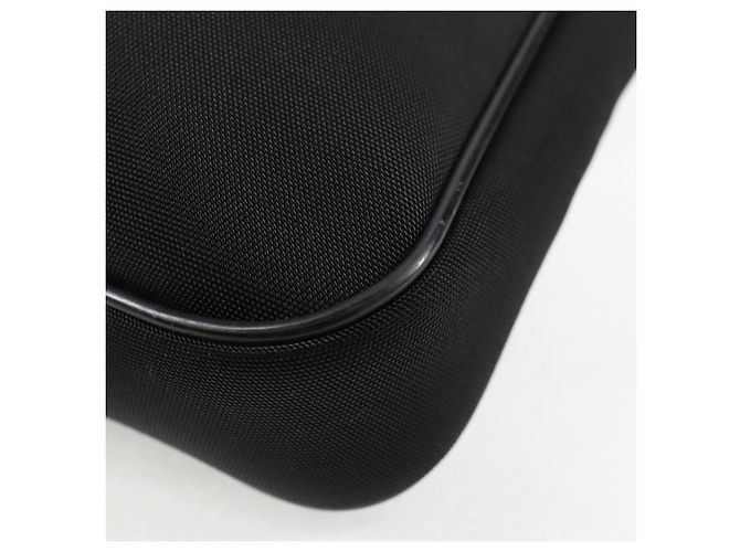 Borsa a Spalla GUCCI Nylon Nero Argento 73955 Auth bs28449 - vista 15