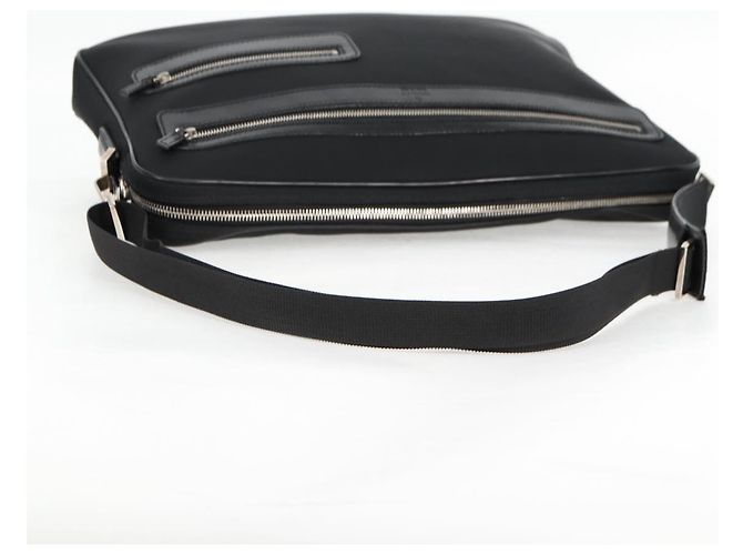 Borsa a Spalla GUCCI Nylon Nero Argento 73955 Auth bs28449 - vista 7