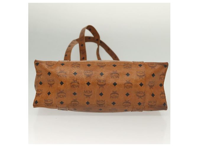 Borsa tote MCM Logogram Vicetos in pelle PVC marrone e oro Auth bs28523 D'oro - vista 9