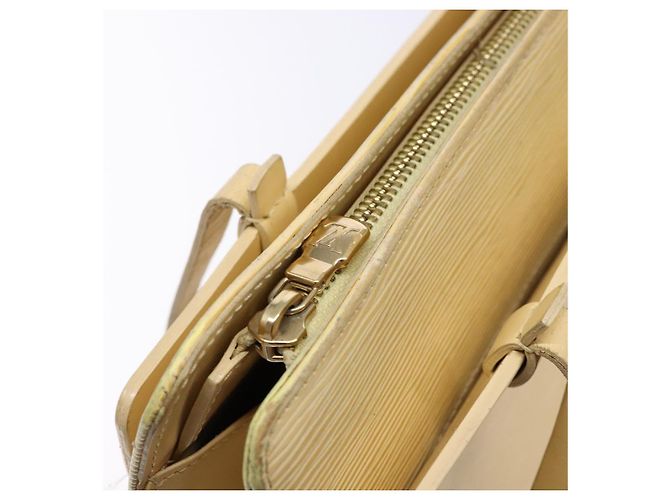 LOUIS VUITTON Borsa Tote Epi Croisette PM Vaniglia M5249A LV Auth bs28602 - vista 14