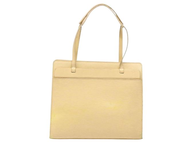 LOUIS VUITTON Borsa Tote Epi Croisette PM Vaniglia M5249A LV Auth bs28602 - vista 2